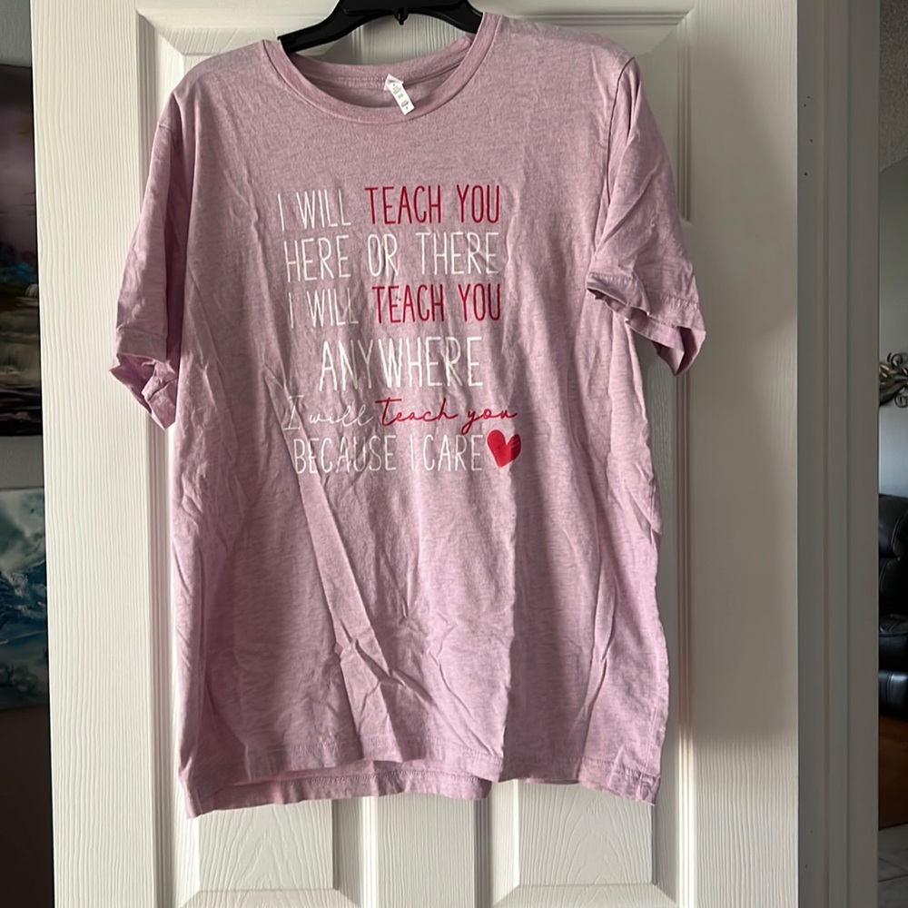 Teacher themed tee shirt